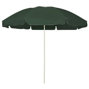 vidaXL Strandparasoll gr&ouml;n 240 cm