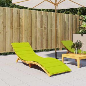 vidaXL Sols&auml;ngsdyna ljusgr&ouml;n 200x50x3 cm oxfordtyg