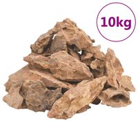 vidaXL Drakstenar 10 kg brun 1-10 cm
