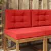 vidaXL Utomhus Soffa Kudde 2 pcs R&ouml;d Polyester