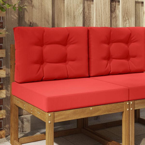 vidaXL Utomhus Soffa Kudde 2 pcs R&ouml;d Polyester