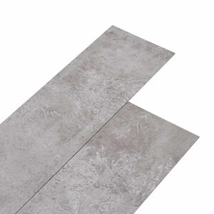 vidaXL Sj&auml;lvklistrande PVC-golvplankor Jordgr&aring; 30,5 x 61 cm 28 st PVC