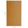 vidaXL Takpanel 36 pcs Naturf&auml;rg 80 x 45 cm Galvaniserat st&aring;l