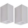 vidaXL Up- and Downlight utev&auml;gglampor 2 st