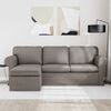 vidaXL Soffa 180cm Taupe Metall