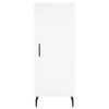 vidaXL Högskåp vit 34,5x34x180 cm konstruerat trä