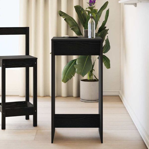 vidaXL Barbord Svart Ek 51 x 50 x 103,5 cm Konstruerat tr&auml;