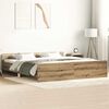 vidaXL S&auml;ngram utan madrass hantverksm&auml;ssig ek 160x200cm