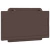 vidaXL Headboard Cushion "Zadar" Brown 90 cm Faux Leather