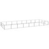vidaXL Hundg&aring;rd silver 24 m&sup2; st&aring;l