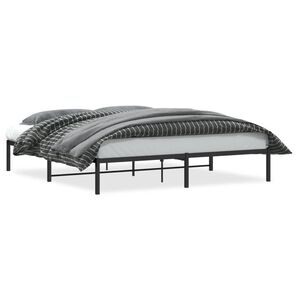 vidaXL S&auml;ngram metall svart 183x213 cm