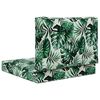 vidaXL Utomhus Soffa Kudde 2 pcs Bladm&ouml;nster Polyester
