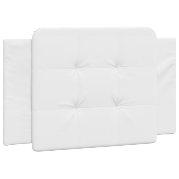 vidaXL Headboard Cushion "Zadar" White 80 cm Faux Leather