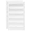 vidaXL Sk&aring;pluckor lamelldesign 2 st vit 99,3x59,4 cm massiv furu