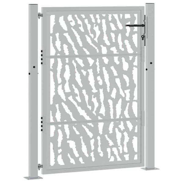 vidaXL Tr&auml;dg&aring;rdsgrind 100x125 cm v&auml;derbest&auml;ndig st&aring;lgrind med sp&aring;rdesign