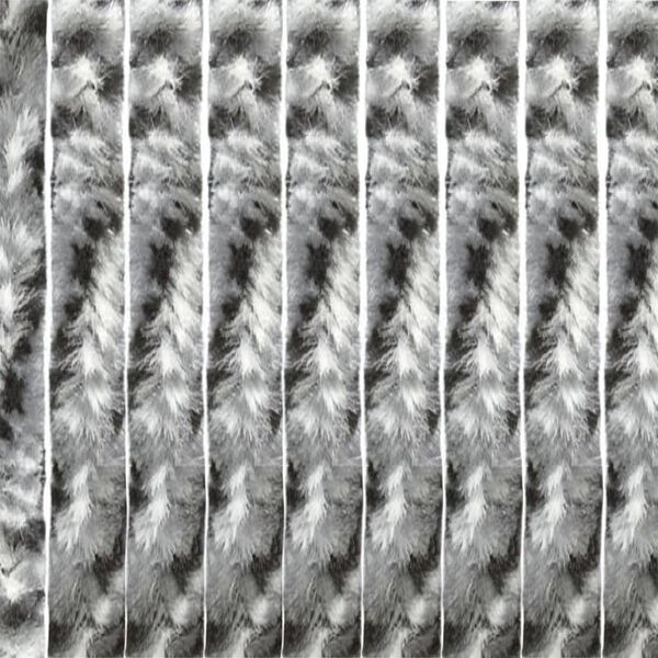 Travellife Insektsgardin f&ouml;r d&ouml;rr Chenille Rain 185x56cm gr&aring; och svart