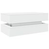 vidaXL Soffbord med LED vit 90x50x40 cm
