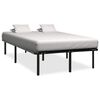 vidaXL S&auml;ngram utan madrass svart metall 200x200 cm