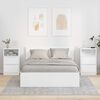 vidaXL S&auml;ngbord 2 pcs H&ouml;gblanka vita 40 x 30 x 467 cm Konstruerat tr&auml;