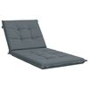 vidaXL Solstol Kudde GEMERT 100% Polyester Bl&aring; 190 x 80 x 9 cm