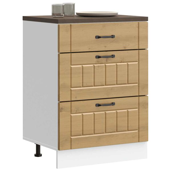 vidaXL Bassk&aring;p f&ouml;r k&ouml;k Lucca artisan ek konstruerat tr&auml;