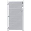 vidaXL Trädgårdsgrind med lås Silver 96 x 180 cm Rostfritt stål