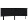 vidaXL S&auml;nggavel svart 204x6x82,5 cm massiv furu