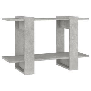 vidaXL Bokhylla Rumsavdelare betonggr&aring; 80x30x51 cm