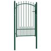 vidaXL Staketgrind EMMEN med spikar st&aring;l 104x117 cm gr&ouml;n