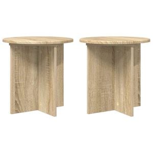 vidaXL V&auml;xtst&auml;ll 2 pcs Sonoma-ek 40 x 40 x 40 cm Konstruerat tr&auml;