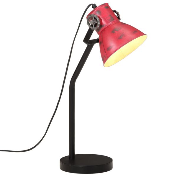vidaXL Skrivbordslampa 25 W n&ouml;tt r&ouml;d 17x17x60 cm E27