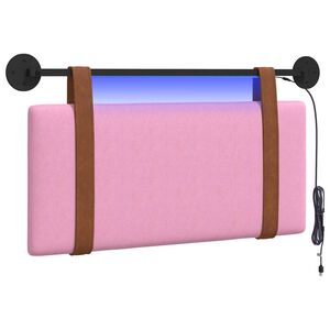 vidaXL H&auml;ngande s&auml;nggavel Med LED-lampa Rosa Antik PU