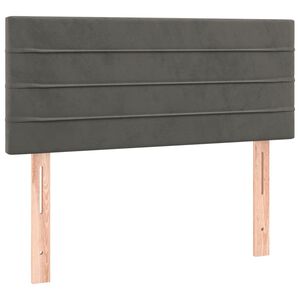 vidaXL S&auml;nggavel m&ouml;rkgr&aring; 80x5x78/88 cm sammet