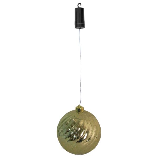 Luxform Batteridriven h&auml;nglampa LED Ball Swirl guld