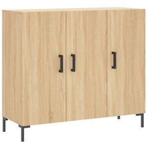vidaXL Sk&auml;nk sonoma-ek 90x34x80 cm konstruerat tr&auml;