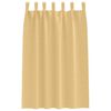 vidaXL M&ouml;rkl&auml;ggningsgardiner med Ringar 2 pcs Beige 175 x 140 cm