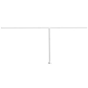vidaXL Markisstolpar set vit 600x245 cm j&auml;rn