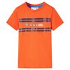 T-shirt f&ouml;r barn m&ouml;rk orange 140