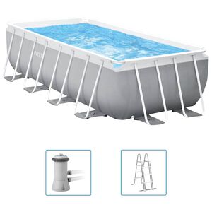 Intex Pool set Prism Frame rektangulär 400x200x122 cm