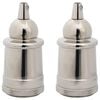 vidaXL Lamph&aring;llare 2 st Satin Nickel E27