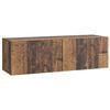 vidaXL V&auml;ggmonterad TV-b&auml;nk V&auml;ggmonterad Gammalt tr&auml; 98 x 31 x 30 cm