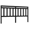 vidaXL S&auml;nggavel svart 186x4x100 cm massiv furu