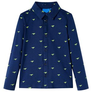 vidaXL T-shirt f&ouml;r barn marinbl&aring; 92