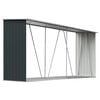 vidaXL Vedskjul galvaniserat st&aring;l 330x84x152 cm antracit