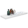 vidaXL Svävande vägghyllor 4 st vit högglans 80x23,5x3,8 cm MDF