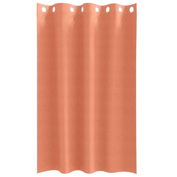vidaXL M&ouml;rkl&auml;ggningsgardiner med Ringar 2 pcs Terracotta 175 x 140 cm
