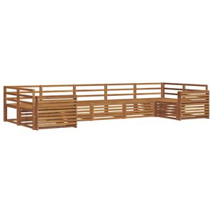 vidaXL Utomhussoffset 7 pcs Naturf&auml;rg