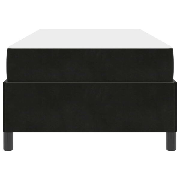 vidaXL S&auml;ngram med madrass Svart 80 x 200 cm tyg