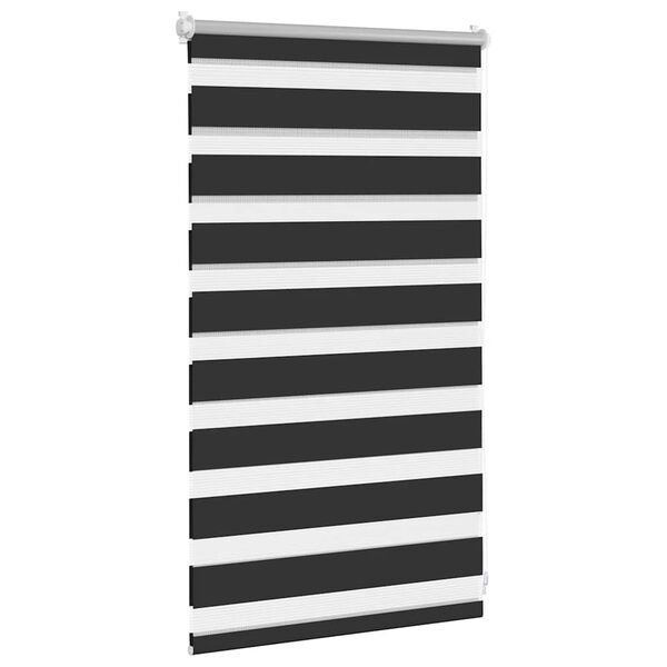 vidaXL Zebragardin 50,9x100 cm Tygbredd 46,7 cm svart