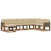 vidaXL Utomhussoffset 8 st Naturlig och Beige